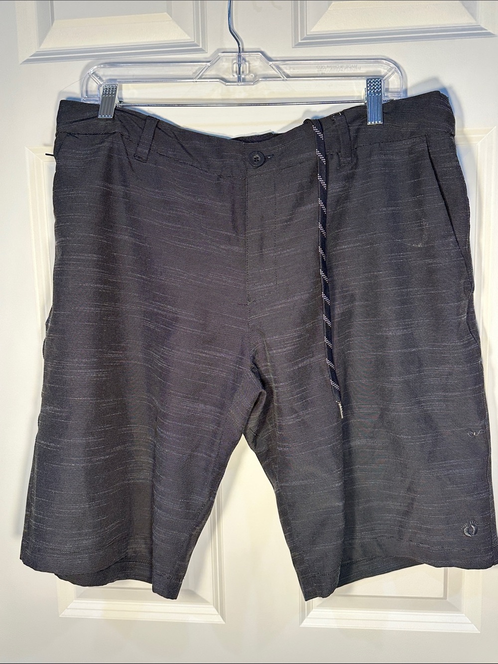 Hang Ten Men's Dark Charcoal Gray Flat Front Shorts